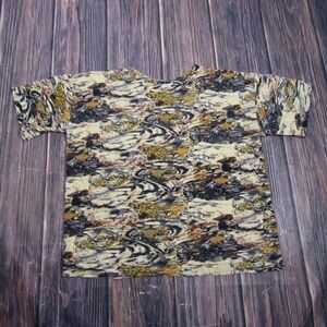 Shenanigans Mens M AOP Allover Animal Print T Shirt Jersey Crewneck Short Sleeve
